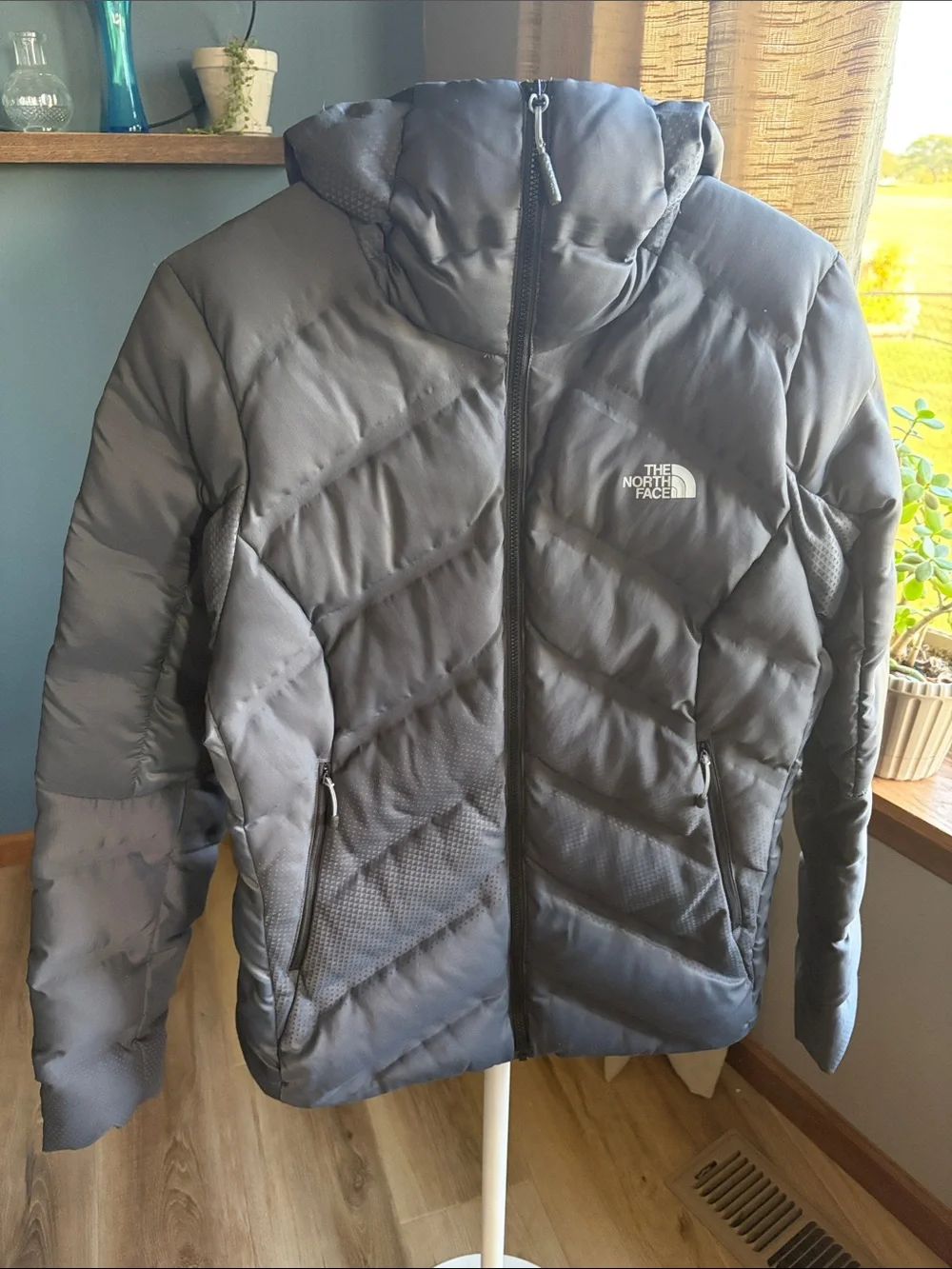 THE NORTH FACE FUSEFORM DOT MATRIX HOODED DOWN JACKET WOMEN'S
